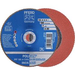 PFERD 67658185 PFF 180 A-COOL 80 SG INOX+ALU vějířovitý brusný kotouč Průměr 180 mm Ø otvoru 22.23 mm hliník, neželezné kovy, nerezová ocel 10 ks