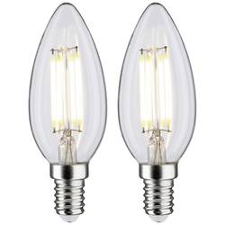 Paulmann 70453 LED Energetická třída (EEK2021) F (A - G) E14 svíčkový tvar 4.8 W neutrální bílá (Ø x v) 35 mm x 98 mm 2 ks