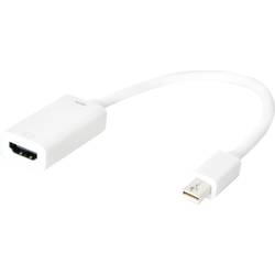 LogiLink CV0036B adaptér [1x mini DisplayPort zástrčka - 1x HDMI zásuvka] bílá 15.00 cm