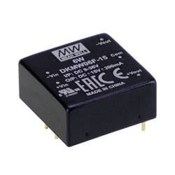 Mean Well DKMW06F-24 DC/DC měnič napětí 24 V 24 V 0.125 A 6 W Počet výstupů: 2 x Obsah 1 ks