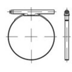 TOOLCRAFT TO-5395032 hadicová objímka DIN 3017 oceli (W1), tvar C1, galvanicky pozinkovaná ocel, s čepy hadicové spony, jednodílná, rozměry: 23 A 25/18 18 mm