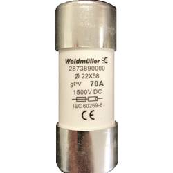 Weidmüller 2873890000 FUSE WSFL 22X58 70A 1K5V GPV trubičková pojistka Množství 10 ks