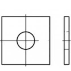 čtyřhranné podložky 13.5 mm 40 mm nerezová ocel A2 100 ks TOOLCRAFT 1060746