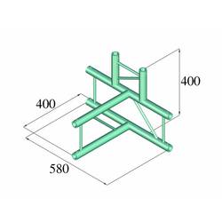 Alutruss DECOLOCK DQ2-PAT42V 2bodová rampa rohové vázání na 4 směry 90 °