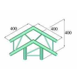 Alutruss DECOLOCK DQ2-PAL31V 2bodová rampa rohové vázání na 3 směry 90 °