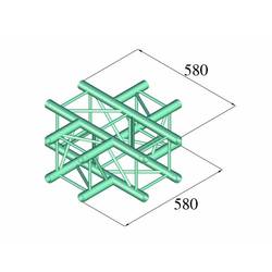 Alutruss DECOLOCK DQ4-PAC41 4bodová rampa křížový prvek 90 °