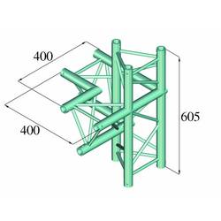 Alutruss DECOLOCK DQ3-PAC45 3bodová rampa rohové vázání na 4 směry 90 °