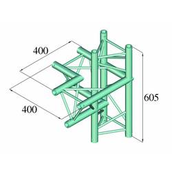 Alutruss DECOLOCK DQ3-PAC44 3bodová rampa rohové vázání na 4 směry 90 °