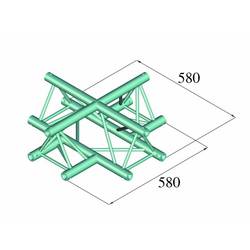 Alutruss DECOLOCK DQ3-PAC41 3bodová rampa křížový prvek 90 °