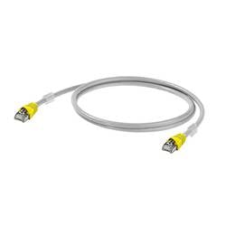 Weidmüller RJ45 (křížený) síťový kabel CAT 6A S/FTP 1.00 m šedá samozhášecí, s ochranou, UL certifikace