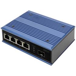 Digitus DN-651131 průmyslový ethernetový switch, 4 + 1 port, 10 / 100 MBit/s, funkce PoE