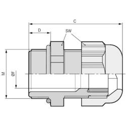 LAPP SKINTOP® KR-M 32X1,5 ATEX PLUS BU kabelová průchodka, 54115445, od 9 mm, do 15 mm, M32, 25 ks