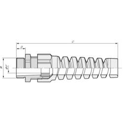 LAPP SKINTOP® BS ISO M 25X1,5 kabelová průchodka, 53017640, od 9 mm, do 14 mm, M25, 25 ks