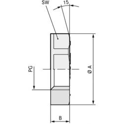 LAPP 53019090 SKINTOP GMP-GL PG 48 RAL 7001 SGY pojistná matka PG48 polyamid stříbrnošedá (RAL 7001) 25 ks