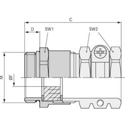 LAPP SKINDICHT® SHZ-M-XL 40X1,5/36 kabelová průchodka, 52106775, od 27 mm, do 34 mm, M40, 10 ks