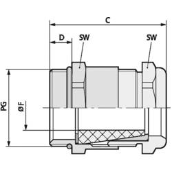 LAPP SKINDICHT® SHV-VITON PG 21/21/18 kabelová průchodka, 52024966, od 15.8 mm, do 17.8 mm, PG21, 25 ks