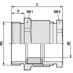 LAPP SKINDICHT® SVRN PG 7007 kabelová průchodka, 52020310, do 7 mm, PG70, 100 ks