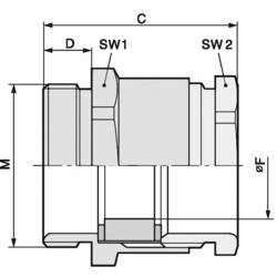 LAPP SKINDICHT® SVRN-M 20X1,5/11/10 kabelová průchodka, 52104860, M20, 50 ks