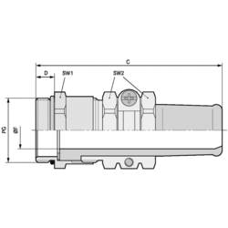 LAPP SKINDICHT® SR-SV PG 21/17 kabelová průchodka, 52023628, od 15 mm, do 17 mm, PG21, 10 ks