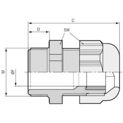 LAPP SKINTOP® SOLAR M16 kabelová průchodka, 53113310, od 7 mm, do 9 mm, M16, 100 ks