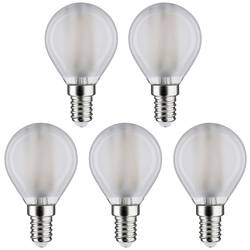 Paulmann 29098 LED Energetická třída (EEK2021) F (A - G) E14 kapkový tvar 4.8 W neutrální bílá (Ø x v) 45 mm x 78 mm 5 ks