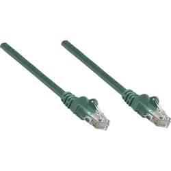 Intellinet 737043 RJ45 síťové kabely, propojovací kabely CAT 6A S/FTP 0.25 m zelená jednoduché stínění, kompletní stínění, bez halogenů 1 ks