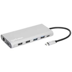 Manhattan USB-C® dokovací stanice USB-C PD 12-in-1-Dockingstation Vhodné pro značky (dokovací stanice pro notebook): univerzální integrovaná čtečka karet,