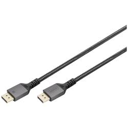 Digitus DisplayPort kabel Konektor DisplayPort 1 m černá DB-340201-010-S třížilový stíněný, flexibilní provedení, bez halogenů, kulatý Kabel DisplayPort