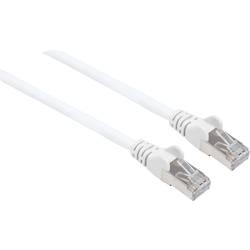 Intellinet 741903 RJ45 síťové kabely, propojovací kabely CAT 6a (surový kabel CAT 7) S/FTP 0.25 m bílá bez halogenů 1 ks