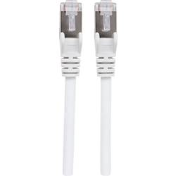 Intellinet 741361 RJ45 síťové kabely, propojovací kabely CAT 6a (surový kabel CAT 7) S/FTP 1.00 m bílá bez halogenů 1 ks