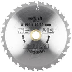 Wolfcraft 6347000 pilový kotouč 190 x 30 x 1.8 mm Počet zubů (na palec): 24 1 ks