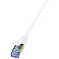 LogiLink CQ3131S RJ45 síťové kabely, propojovací kabely CAT 6A S/FTP 40 m bílá samozhášecí, kompletní stínění, bez halogenů, s ochranou, párové stínění 1 ks