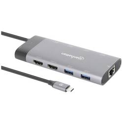 Manhattan USB-C® dokovací stanice USB-C PD 10-in-1 8K Vhodné pro značky (dokovací stanice pro notebook): univerzální