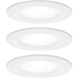 Paulmann 92980 LED vestavné svítidlo, LED, GU10, 19.5 W, bílá (matná), sada 3 ks