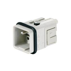 HDC insert, Male, 250 V, 16 A, No. of poles: 5, Crimp connection, Size: 1