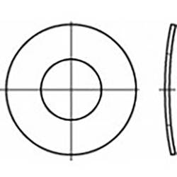 TOOLCRAFT TO-6854550 pružná podložka vnitřní Ø: 2.6 mm DIN 137 Ušlechtilá ocel V2A A2 100 ks