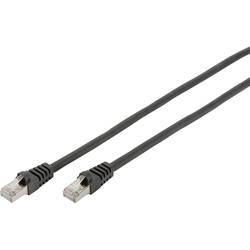 Digitus DB-160144-010-S RJ45 síťové kabely, propojovací kabely CAT 6 S/FTP 1.00 m černá bez halogenů, kroucené páry 1 ks