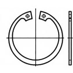 TOOLCRAFT TO-6855147 pojistné kroužky DIN 472 pružinová ocel 2000 ks