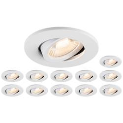 SLV 1007274 LED vestavné svítidlo, třída F (A - G), LED, 8 W, černá, sada 12 ks