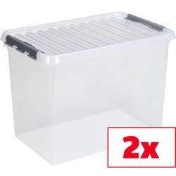 Helit úložný box Sunware Q-line transparentní 62 l (š x v x h) 400 x 600 x 340 mm 2 ks