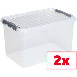 Helit úložný box Sunware Q-line transparentní 72 l (š x v x h) 400 x 600 x 420 mm 2 ks