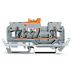 WAGO 280-869 oddělovací svorka 5 mm pružinová svorka osazení: Terre šedá 50 ks