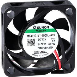 Sunon EF40101B1-1000U-A99 axiální ventilátor, 12 V/DC, 13.58 m³/h, (d x š x v) 10 x 40 x 40 mm, EF40101B1-1000U-A99