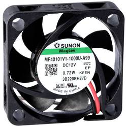 Sunon EF40101B2-1000U-A99 axiální ventilátor, 12 V/DC, 9.34 m³/h, (d x š x v) 10 x 40 x 40 mm, EF40101B2-1000U-A99