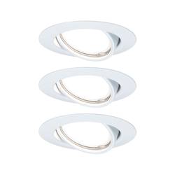 Paulmann 93422 Base vestavné svítidlo, LED, GU10, 15 W, bílá, sada 3 ks