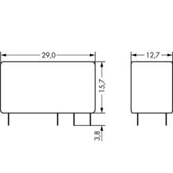 WAGO 788-154, 788-154 relé do DPS, 250 V/AC, 16 A, 1 ks