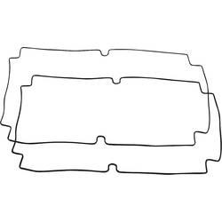 Hammond Electronics 1554XGASKET těsnění silikon černá (d x š x v) 300 x 200 x 3 mm 1 sada