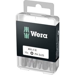 Wera 851/1 Z DIY SiS 05072402001 křížový bit PH 3 nástrojová ocel legováno, vysoce pevné D 6.3 10 ks