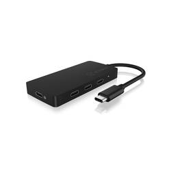 ICY BOX IB-HUB1429-CPD 4 porty USB-C® (USB 3.1) Multiport hub černá