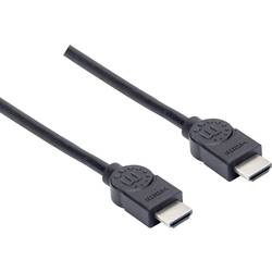 Manhattan HDMI kabel Zástrčka HDMI-A, Zástrčka HDMI-A 1.50 m černá 355308 4K UHD HDMI kabel